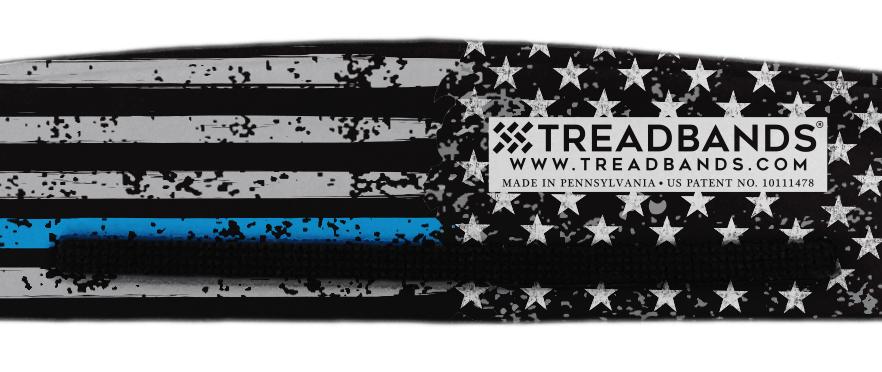 Thin Blue Line Razorback All-Terrain Tieback - Thin Blue Line – TreadBands | Non-Slip Headbands ...